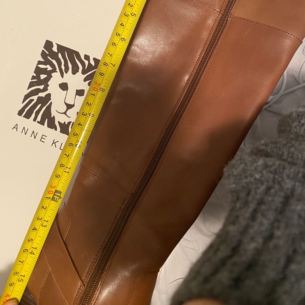 Anne Klein brown "Nixie" high heel brown boots - Picture 8 of 9